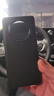 Smorss适用华为mate40pro手机壳 mate40pro素皮保护套高档超薄全包防摔抗指纹商务男女款硅胶壳 黑色 实拍图