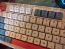 AOCGK168键盘 87键 机械手感 轻音按键 有线键盘鼠标套装19键无冲电脑办公笔记本 87键【晴空蓝】 实拍图