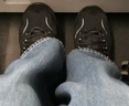 斯凯奇（Skechers）贝壳熊女鞋百搭高帮女靴厚底增高老爹鞋户外运动鞋168026 实拍图