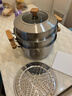 爱仕达（ASD）蒸锅304不锈钢三层家用蒸煮炖汤锅 30CM加高双层蒸笼·原木系列G1 实拍图