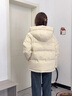 波司登（BOSIDENG）25年新款羽绒服90绒女短款连帽保暖防风修身加厚外套B250245112XS 【趋势推荐】暖杏黄|3442-欧若风 M 165/88A 体重约125-140斤 实拍图