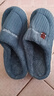 小熊小兔踩屎感棉拖鞋女士厚底防滑冬季外穿居家情侣保暖学生男 小熊小兔棉拖-藏青色 42-43 适合41-42 实拍图