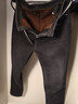 真维斯（Jeanswest）牛仔裤男加绒2025冬季轻商直筒修身保暖牛仔长裤男黑色加绒38 实拍图