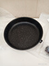 【亏本清仓】韩式麦饭石色不粘锅平底锅铁锅电磁炉不带盖 黑色小煎锅 16cm 实拍图