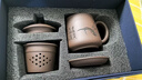 君礼轩紫砂杯套装宜兴手工茶杯带过滤茶水分离四件套礼盒装君子杯420ml 实拍图