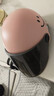 新日新日3C国标认证摩托电动车头盔男女四季通用骑行电瓶车半盔安全帽 樱花粉【防晒长镜】 3C新国标A类 实拍图