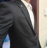 海澜之家（HLA）西服套装男春秋新轻商务经典系列西装套装 黑色02【西服+西裤】 【预订】 160A 160/80A推荐90~102斤 实拍图