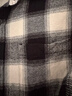 优衣库童装男童女童法兰绒格子衬衫长袖衬衣薄外套上衣新款478132 09 黑色 150 实拍图