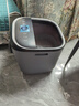美的（Midea）泡脚桶杀菌洗脚盆加热暖脚电动按摩保暖足浴盆理疗泡小腿可拆洗圣诞礼物生日送男女友ZL2雅致灰 实拍图