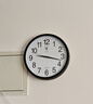 北极星（POLARIS）挂钟时尚创意客厅钟表静音简约石英钟30cm 2842黑色 实拍图
