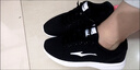 鸿星尔克跑步鞋秋季透气男鞋轻便网面通勤休闲跑鞋户外慢跑运动鞋子经典款 正黑/正白-2123【网面透气】 39 实拍图