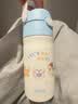膳魔师（THERMOS）儿童保温杯学生吸管水杯萌宠系列保冷水壶316L不锈钢350ml  绿 实拍图