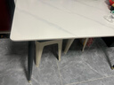 全品屋岩板餐桌家用4-6人小户型餐桌椅全套长方形现代简约客厅吃饭桌子 【12MM厚】哑光雪山白 送货入户 120cm 【宽70CM】单桌子 实拍图