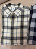 优衣库男女装法兰绒格子衬衫长袖衬衣薄外套481225 481225/30浅米色 S 实拍图