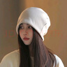 比多乐产后月子帽网红堆堆帽女双层四季百搭显脸小针织毛线包头冷帽子 【堆堆帽】针织+棉布 均码【弹力款】 实拍图