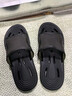 京东京造【浴室拖】拖鞋男士软弹速干漏水拖鞋eva浴室凉拖熠光黑40-41 实拍图