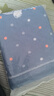 洁丽雅抗菌三层提花透气加大加厚纱布枕巾波点小熊-蓝 78*52cm一对装 实拍图