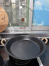 铁仕达（Telssida）双耳铸铁平底锅加厚生铁锅烙饼锅不粘无涂层煎锅水煎包锅老式饼铛 实拍图