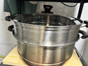 美厨（MAXCOOK）二层蒸锅34cm 不锈钢复底蒸锅 燃气灶电磁炉通用 适合2-8人 实拍图