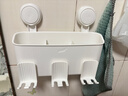 太力牙刷置物架卫生间壁挂漱口杯置物架浴室高级免打孔牙刷架套餐三杯 实拍图