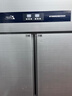雪花四门冰箱商用六门立式不锈钢冰柜厨房大容量四开门双温冷藏冷冻直冷风冷冰箱冷柜保鲜柜 豪华款-18℃大四门双温【上冷藏下冷冻】一级节能 实拍图