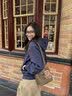 LORANS CARLS罗兰仕法式头层牛皮水桶包女真皮2026新款百搭单肩包手提斜跨女包 灰色 实拍图