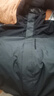 adidas拒水加绒内胆三合一连帽外套男女秋冬阿迪达斯官方轻运动   固态深灰   XL 实拍图