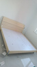 全友家居 床原木风现代简约主卧室双人大床1.8x2米家用高脚板式床家具 实拍图
