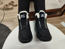 回力（Warrior）官方棉鞋雪地靴女冬季厚底防寒短筒棉靴女加绒保暖靴子女 灰色38 实拍图