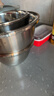 炊大皇304不锈钢盆筛五件套 加厚洗菜盆和面盆调料腌肉盆米筛五个组合装 实拍图