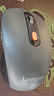 联想（Lenovo） 无线蓝牙双模充电鼠标 蓝牙5.0/3.0 便携办公鼠标人体工学设计 Howard风暴灰充电版 实拍图