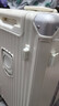 狄斯顿保罗行李箱大容量30英寸超大号结实耐用合金硬壳密码箱出国托运旅行箱 白色 【加厚加深铝框+全封闭干湿内衬】 26英寸  【USB+杯架+挂钩+支架】 实拍图