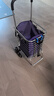 美纳美买菜车购物车拖车小拉车老人买菜手拉车爬楼可折叠拉杆行李车小车 标准爬楼款六轮折叠两用【紫色】 实拍图