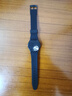 Mtin斯沃琪Swatch橡胶硅胶表带GB274 SUOB704原创炫彩手表带男女代用 黑色 17mm 实拍图