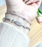 老凤祥轻奢银手镯女士穗穗平安双层叠戴手链生日新年情人节礼物女友老婆 实拍图