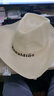 慕衣宾士草帽男夏天遮阳帽子户外凉帽男士防晒太阳帽舒适钓鱼帽透气渔夫帽 米黄色(B西部牛仔) (均码) 实拍图