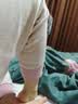 猫人儿童内衣套装纯棉女童秋衣秋裤中大童半高领棉毛衫 米色 130  实拍图