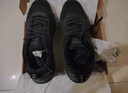 特步女子跑步鞋运动鞋冬季新款革面防泼水轻便减震休闲女跑鞋黑色 实拍图