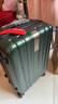 汉客行李箱男拉杆箱女登机箱镇店之宝双层拉链密码箱旅行箱20英寸墨绿 实拍图