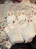 浩冠可爱毛茸茸手套女冬季少女韩版翻盖露指毛绒保暖加绒学生 实拍图