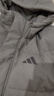 adidas拒水保暖休闲运动风连帽鸭绒羽绒服男女秋冬阿迪达斯   岩层灰   L 晒单实拍图