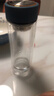 富光男女士双层玻璃杯 高硼硅玻璃304茶隔水杯子 带茶隔泡茶杯400ml 实拍图
