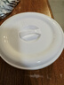 贝瑟斯 陶瓷碗蒸饭碗 蒸菜碗陶瓷蒸蛋碗带盖碗家用汤碗纯白瓷碗7.5寸 实拍图