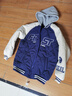迪士尼（Disney）男童夹棉外套薄款2025秋冬款加棉加厚棒球服连帽棉衣儿童女童 蓝色【里布夹棉】 170 实拍图