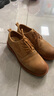 马登男士休闲软面皮鞋复古青年百搭休闲鞋户外懒人单鞋薄款工装鞋 黄棕色 41 (255mm) 实拍图