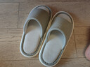 网易严选【春夏新品】超轻底+抗菌不易臭脚亚麻拖鞋 物理吸热散冷 草绿色-男女 42-43 男L 实拍图
