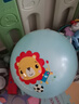 费雪（Fisher-Price）儿童玩具球宝宝小皮球拍拍球38cm(蓝色含打气筒)生日礼物礼品 实拍图