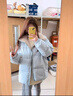 恋的羽绒棉服女2025新款短款学生小个子女生棉衣外套冬季羽棉袄绒服女 韩版加厚蓝色 均码（可备注码数） 实拍图
