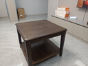 全友家居 客厅家用沙发边几复古收纳储物置物柜实木框架小方桌子家具 实拍图