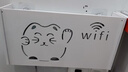 坤随无线WiFi收纳盒顶盒路由器置物架免打孔收纳盒子壁挂式装饰遮挡箱 壁挂式小猫收纳盒【大号】 实拍图